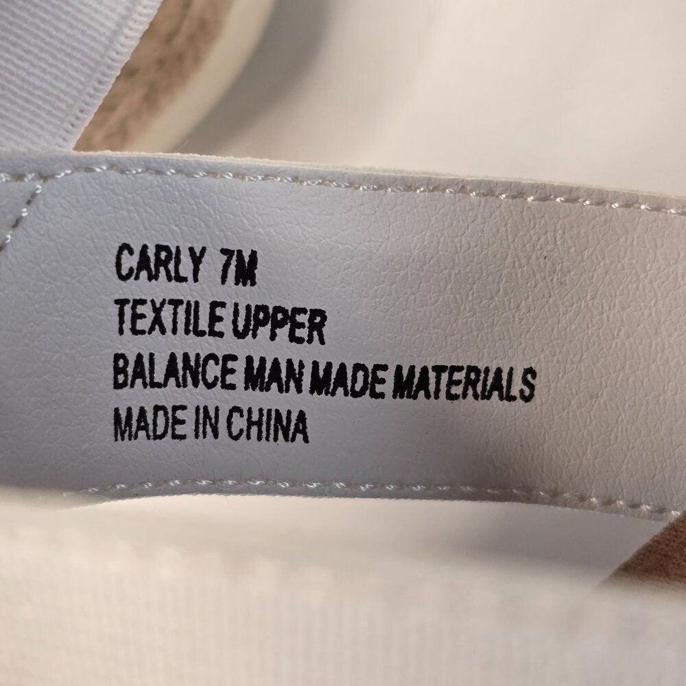 Madden Girl Carly Platform Espadrille Sandals 7M White Original Box Y2K Style - Picture 3 of 10